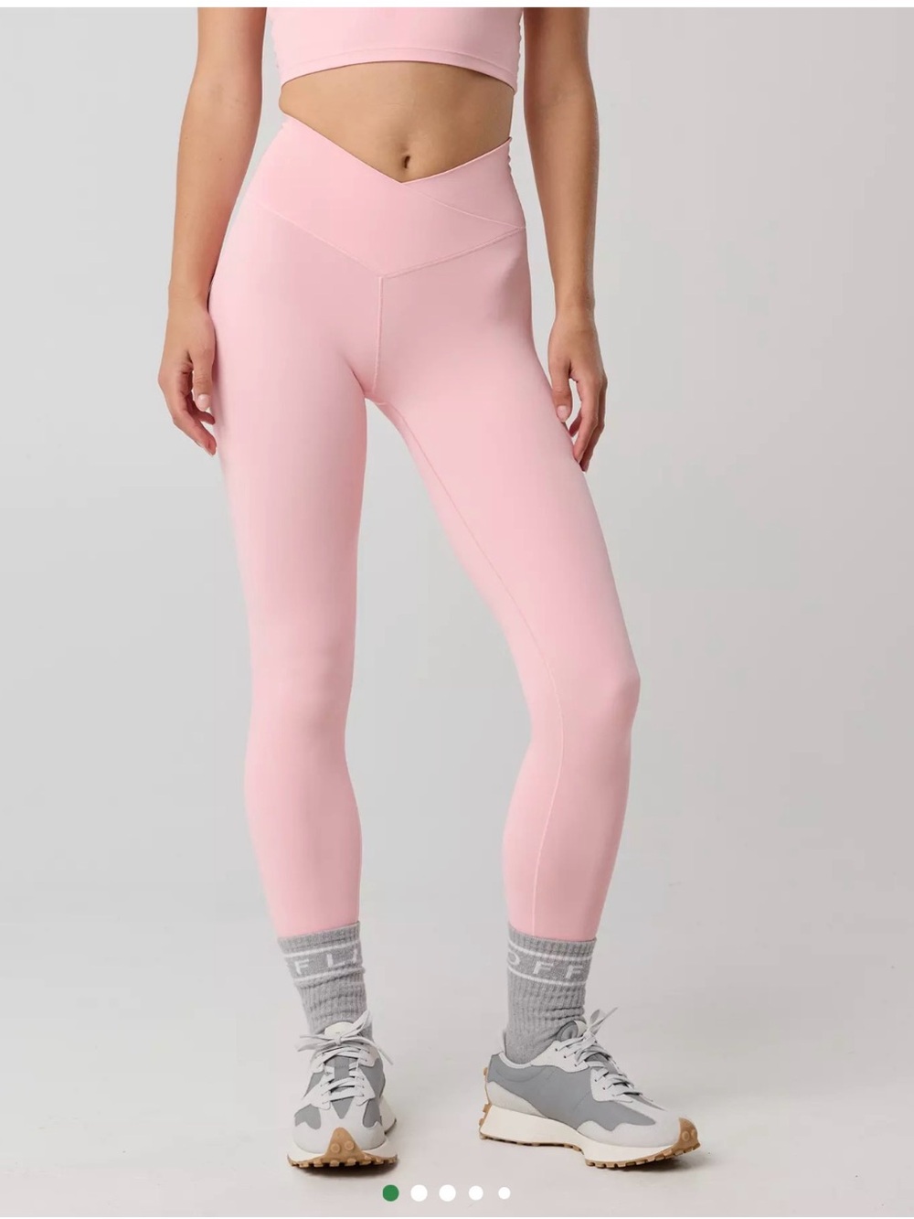 aerie V-Waist Light Pink Leggings